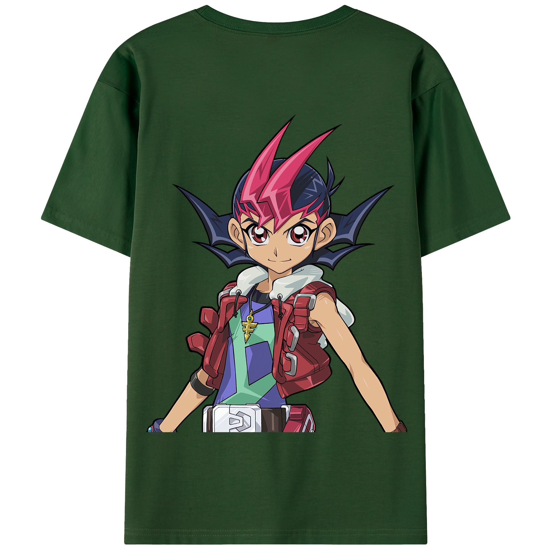 （画像用） 遊☆戯☆王 Yu-Gi-Oh! 綿100％半袖Tシャツ（背面プリント）